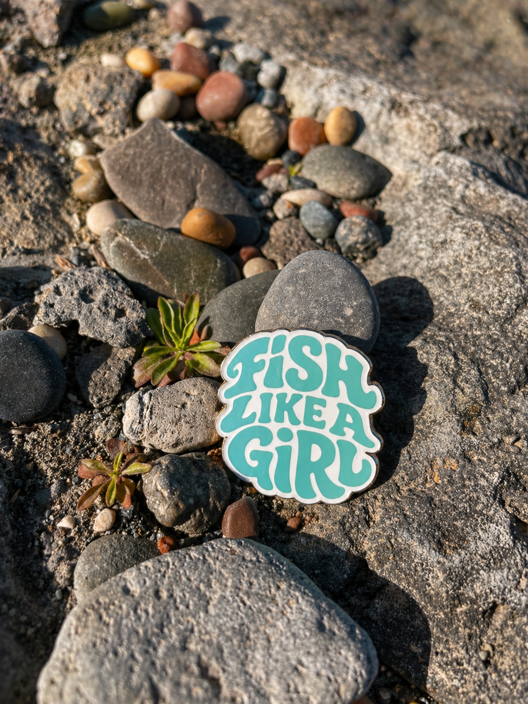 Fish Like A Girl Pin